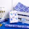 Hanukkah Wrapping Paper Roll - Mini Roll - 3 Rolls - 17 Inch x 120 Inch Per Roll - Menorah Lights, the Star of David and Dreidels Design